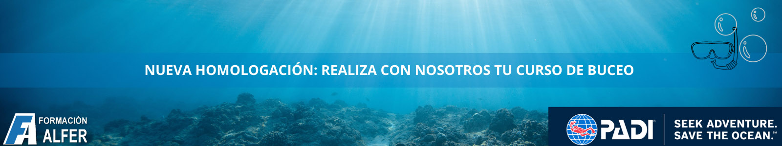 Formación ALFER - Cursos de Buceo homologados PADI