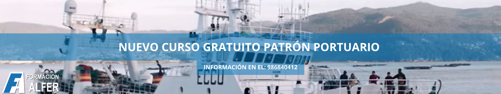 Formación ALFER Curso de patrón portuario gratuito.